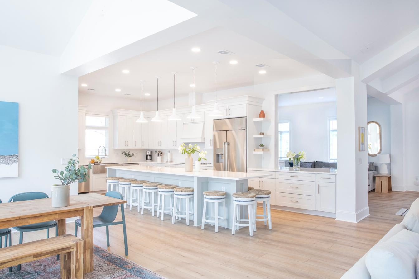 Kitchen and dining view
