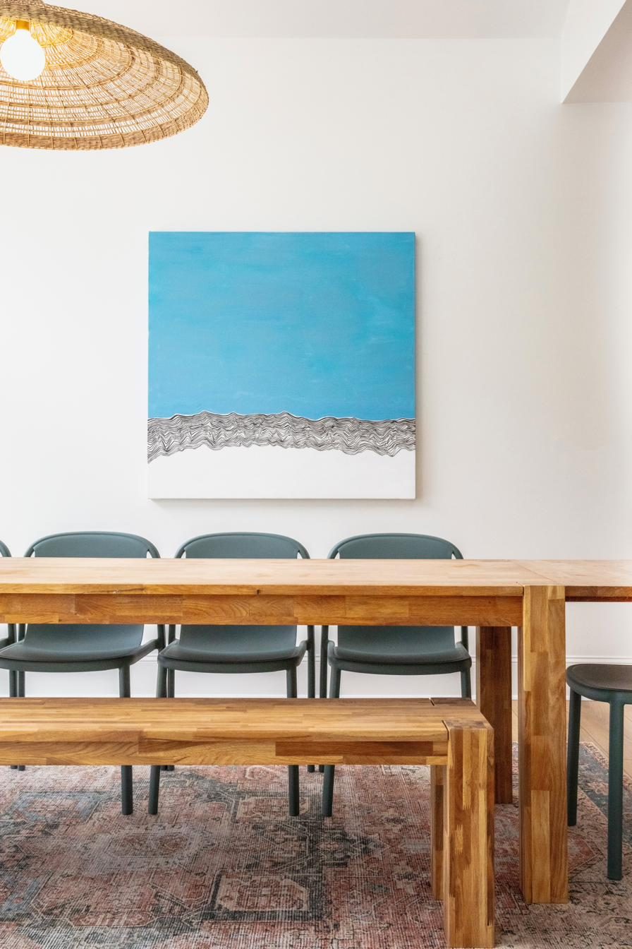 Dining area seating for the group