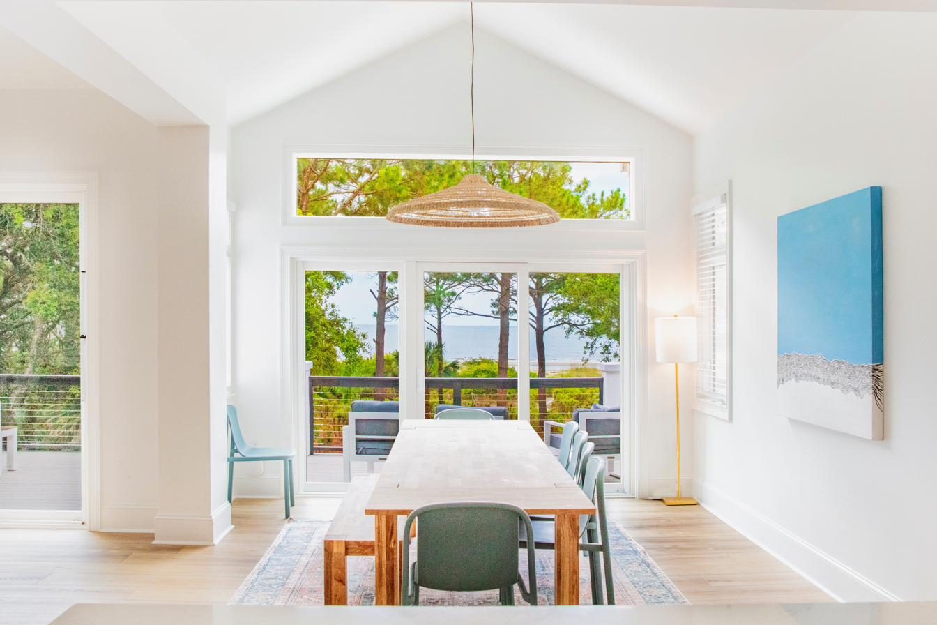 Breakfast nook with views