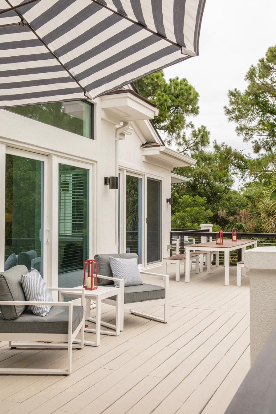 Top deck with ocean views