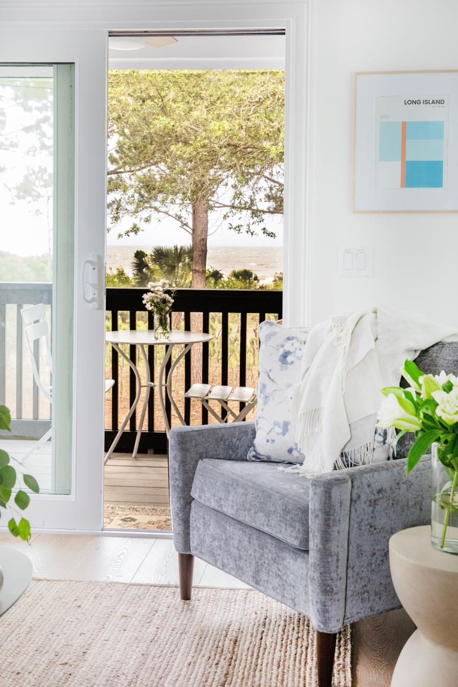 View through the apartment slider